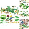 Exciting 165pcs Dinosaur Electric Rail Car Track Racing Toy Set For Endless Fun