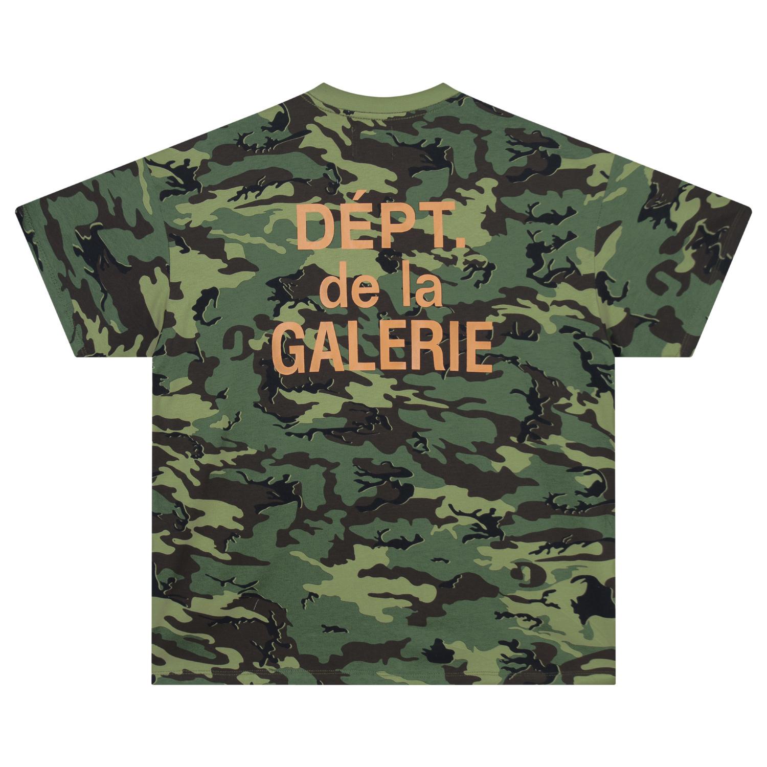 Men Women Gallery Dept DEPT. De La GALERIE Camo Print T-Shirt Streetwear S