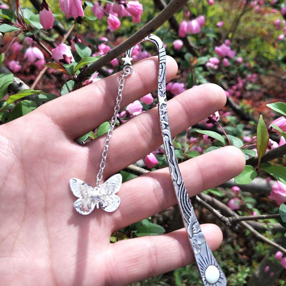 Stationery Pendant Dragonflies School Bookmark Luminous Bookmark Feather Bookmarks Metal Bookmark