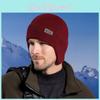 Warm Winter Knitted Hat With Solid Color And Ear Protection Design For Daily