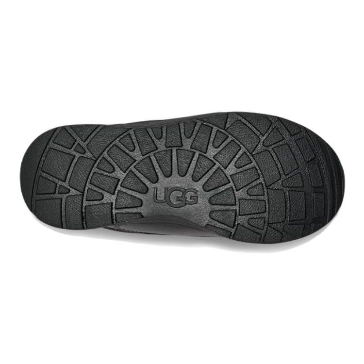 UGG Kids Round Toe Lace-Up Comfortable Durable Low-Cut Boots Kids boots Black 1143780K-BLK