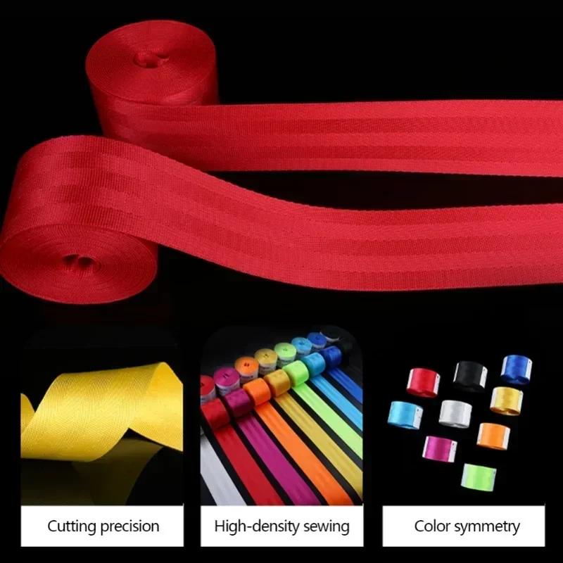 3.6M Auto Car Seat Belt Seatbelt Webbing Lap Retractable Safety Strap Universal 48MM Car Seat Conversion Car Accessories