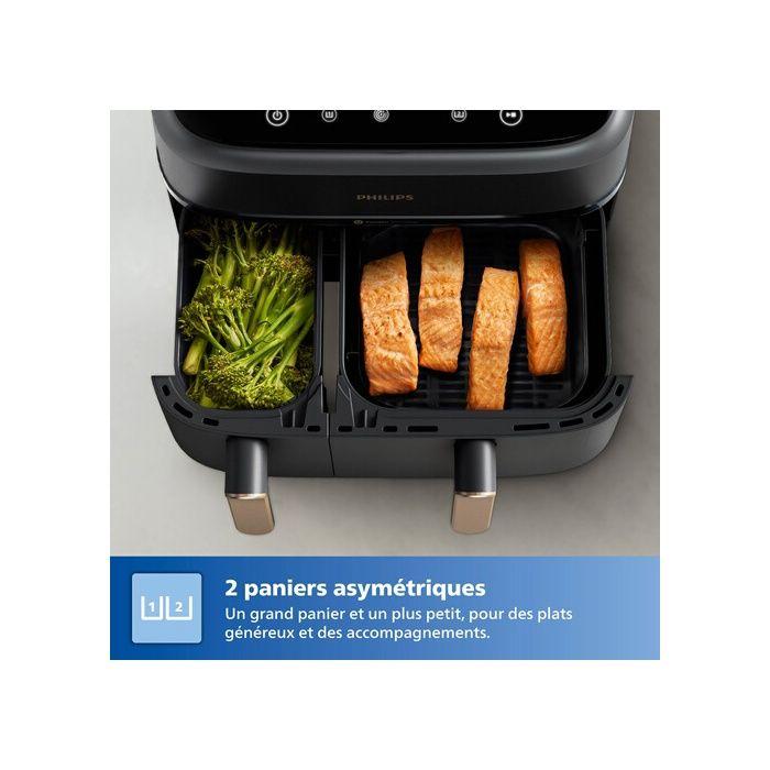Philips Airfryer NA352 00 Dual Basket 9L 2750W Black Copper (NA352/00)