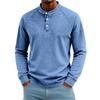 Men's Cotton Long Sleeve Shirt Retro Color Distressed Faded for Spring and Fall