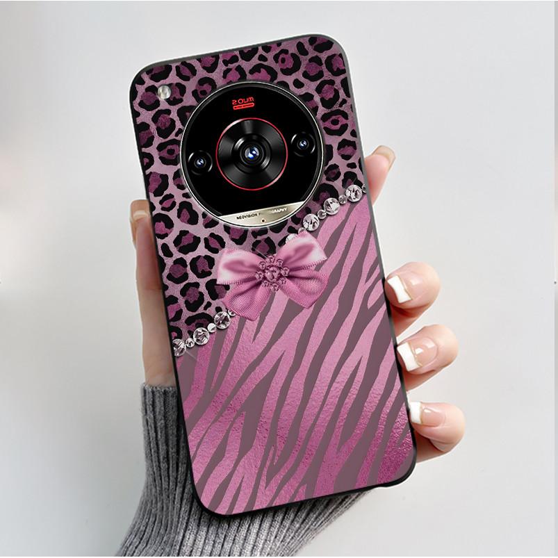 Printed Phone Case For ZTE Nubia Focus 2 Ultra 5G Funda Capa Soft Silicone Black Shell Cover Cute Flower Cartoon Casing Coque