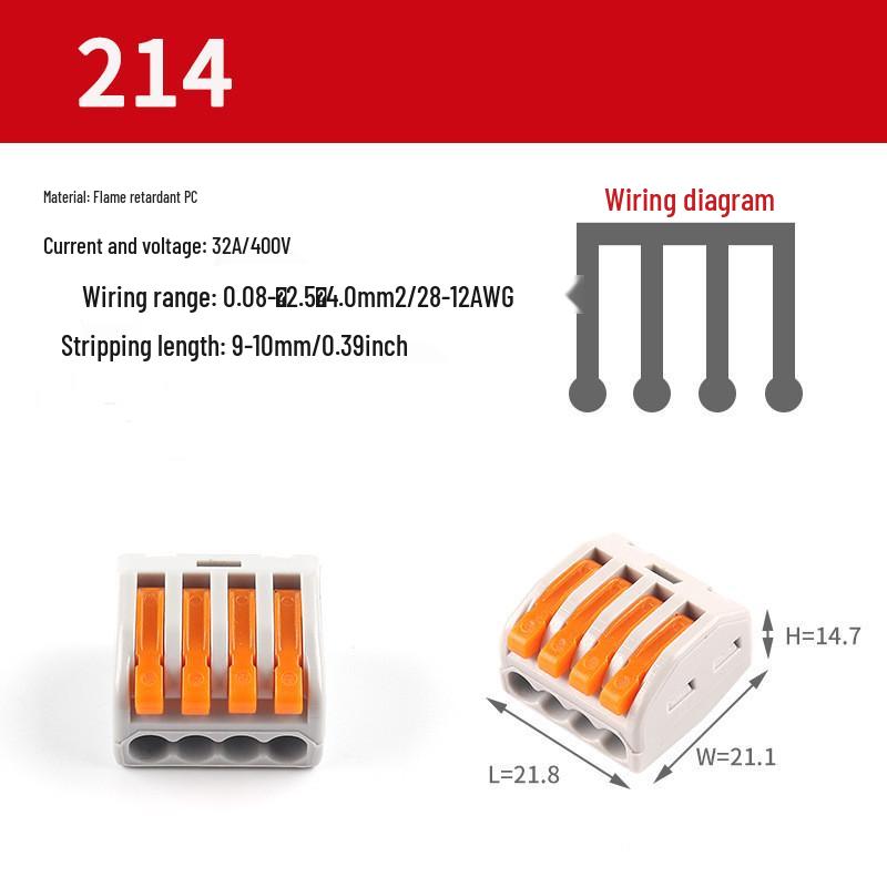 Universal Quick Connector: Soft/Hard Wire Terminal Splitter