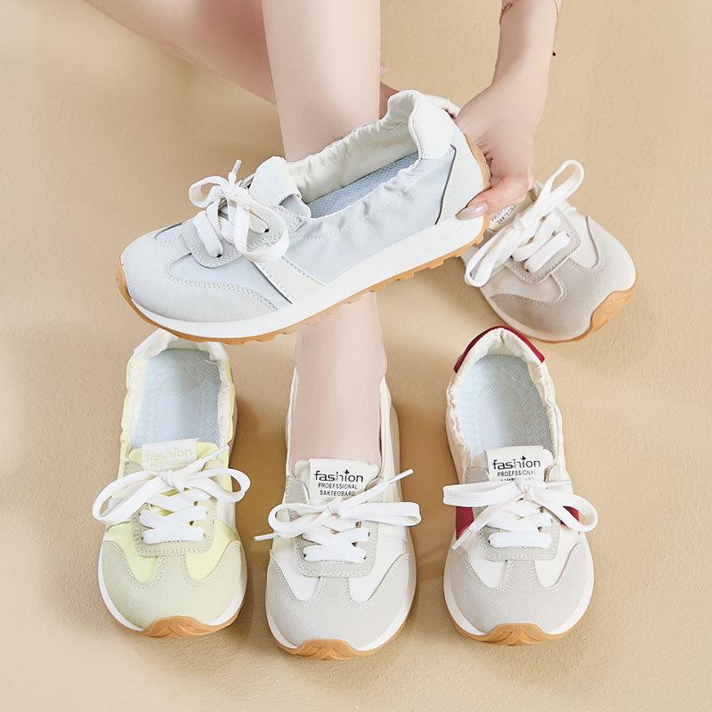 Dexun shoes women's new spring versatile flat-bottomed sports and leisure shoes ins soft sole