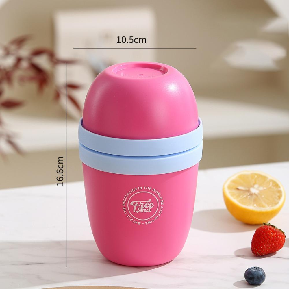 Seal Breakfast Cup Milk Cup Double Layer Fruit Salad Food Storage Box Overnight Oats Container