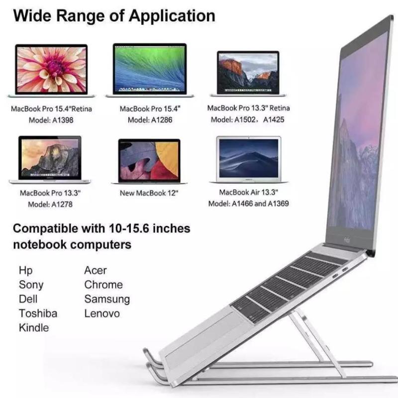 Laptop Stand Metal Material Foldable Portable Laptop Heighten Laptop Holder Bracket Notebook Stand