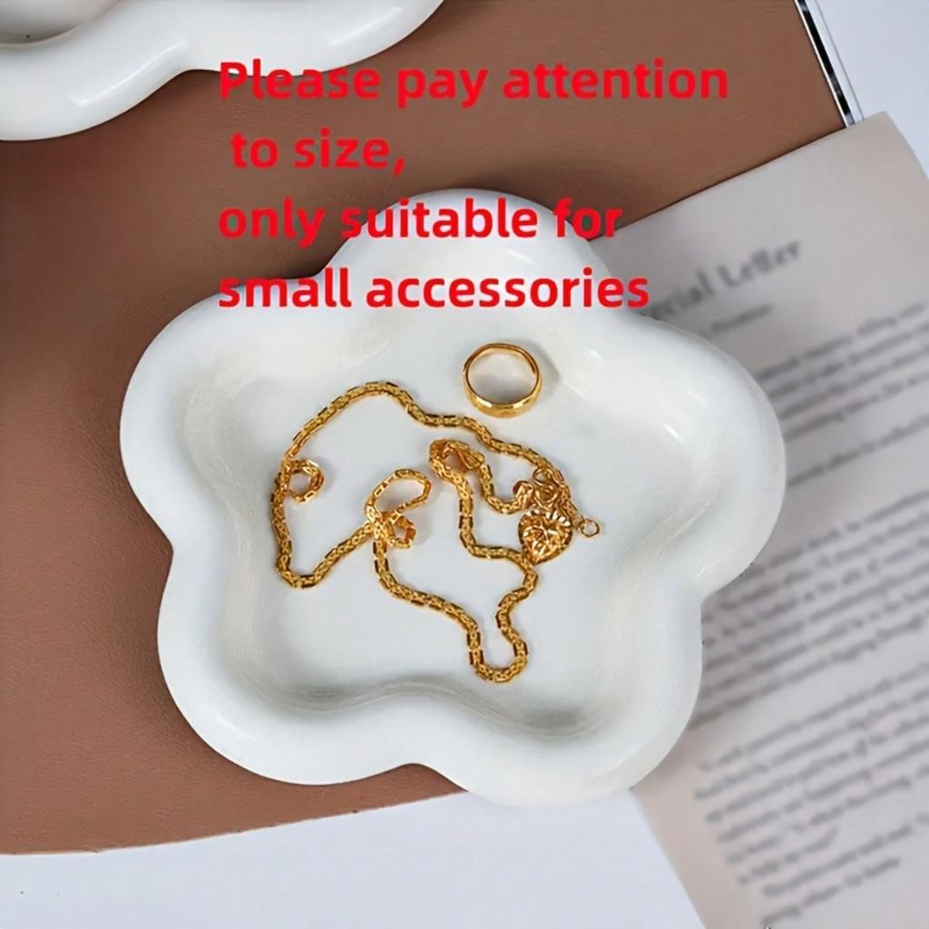 1pc Flower Shaped Jewelry Tray, Store Jewelry Board, Jewelry Storage Tray, Jewelry Stand, Creative Jewelry Storage Accessories, For Home Room