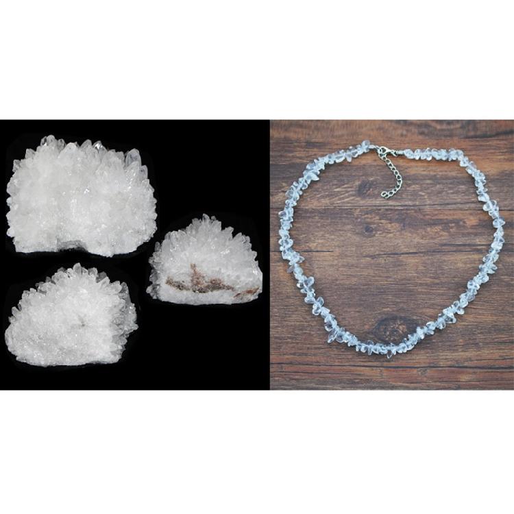 Natural Stones Necklace Gravel Necklaces Women Handmade Small Chokers Jewelry