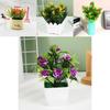 Artificial Rose Scented Flower Plant With Pot For Home Decor And Gift Ideas