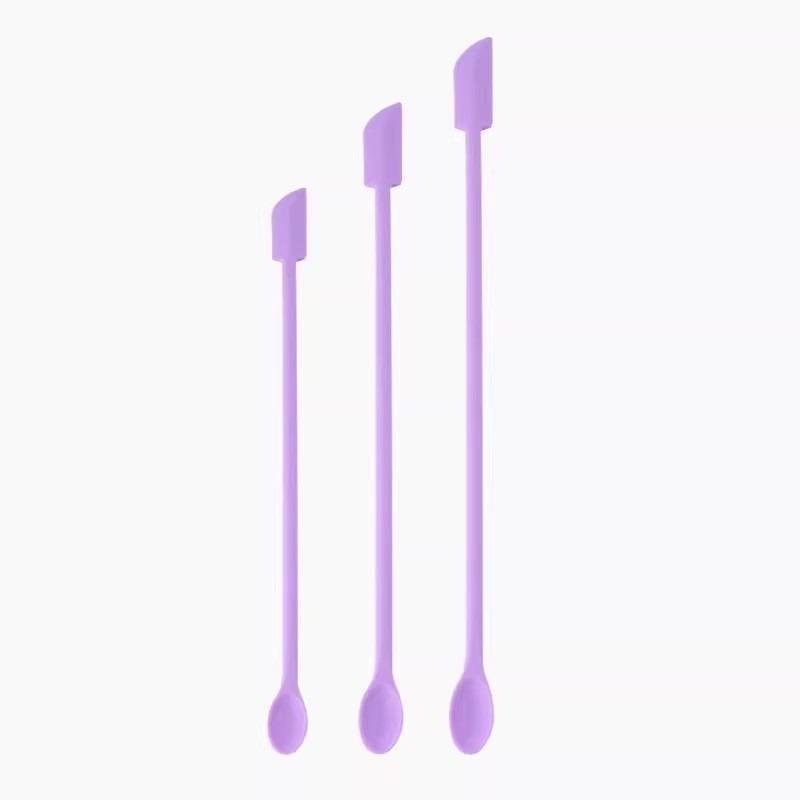 Cosmetics Silicone Extraction Spoon Double-ended Mini Lotion Cream Body Lotion Glow Bottle Small Spoon