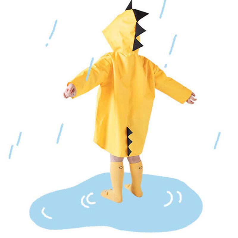 Cute Cartoon Small Dinosaur Children Raincoat Kids Rain Coat children Rainwear E