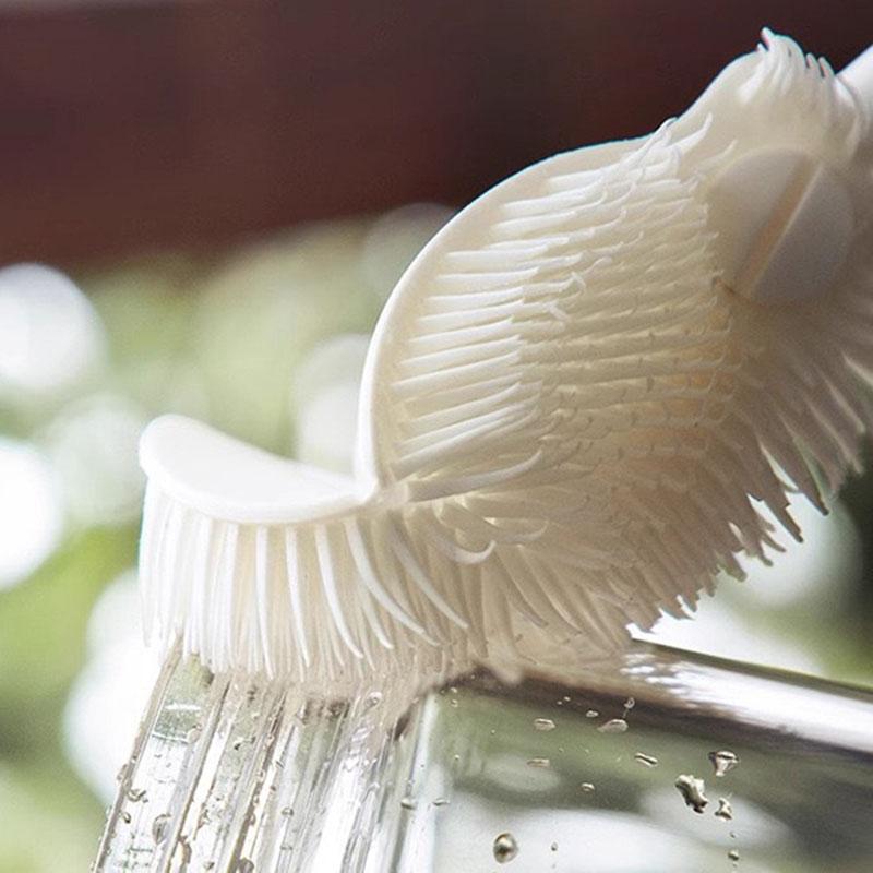 Silicone Bottle Brush Cup Brush Cup Scrubber Glass Cleaner Kitchen Cleaning Tool Long Handle Drink Wineglass Bottle Glass Cup Cleaning Brush