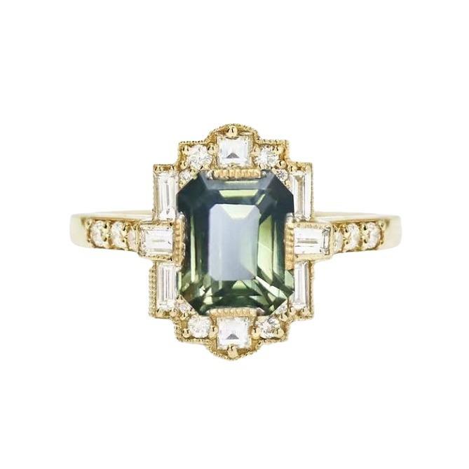 

Hot Sale New Square Zircon Shiny Ring Women s Niche Light Luxury Retro Premium Jewelry 5