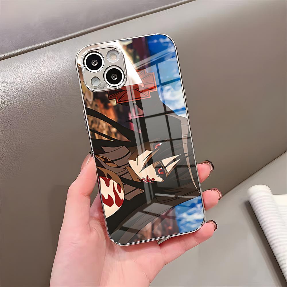 Akame Ga Kill Phone Case For IPhone 17 Pro Max 15 Pro 16 14 Plus 12 13 Mini 11 Pro Shockproof Electroplated Glass Cover