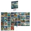 30 Pieces 1 Set Japanese Scenery Ukiyo-e Postcard Literary Greeting Cards Congratulatory Message Boxed (Tsuchiya Mitsui)