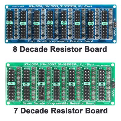 0.1R/1R - 9999999R Programmable Resistor Board, Eight-segment 0.1R/1R Precision Programming Resistor Board
