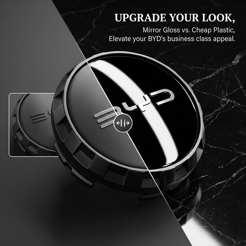 4PCS Car Wheel Hub Cover 3D Metal Rim Center Cap Decals For BYD Qing Song Tang Yuan E1 E5 E6 F0 F3 F3r F6 G3 G5 G6 I3 L3 M6