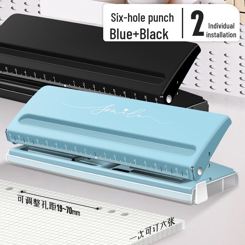 Punching Machine 9170: A6 Loose-leaf Six-hole Planner and File Round Hole Puncher