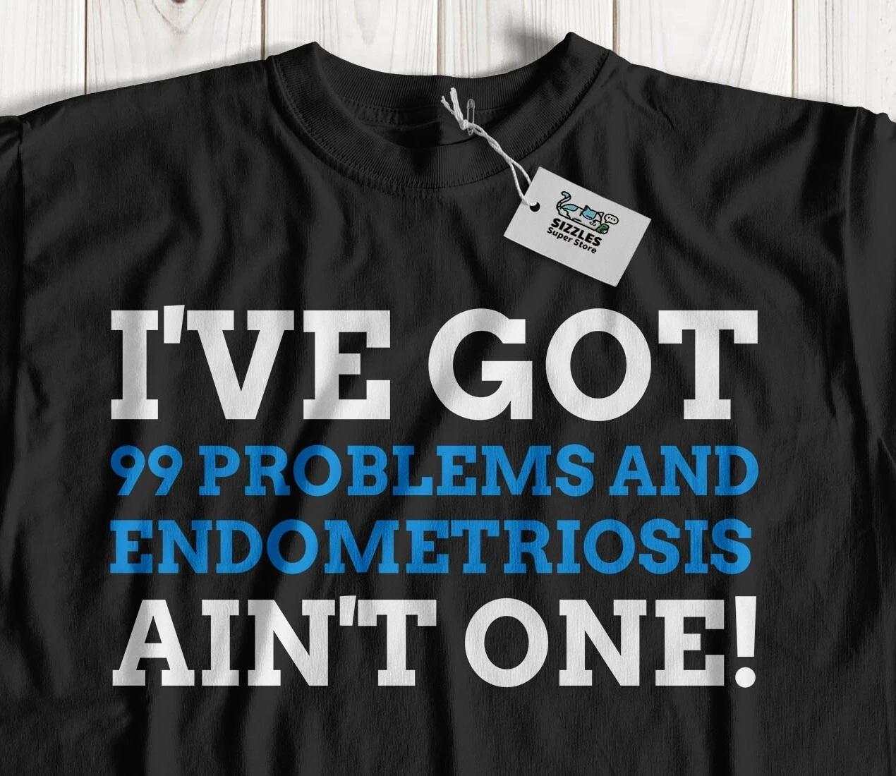 Unisex Funny Endometriosis T-Shirt Laparoscopy & Uterus Surgery Recovery Gifts L