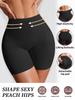Private Label High Waist Seamless Butt Lifter Shorts Detachable Hip Pad Tummy Control High Elasticity Breathable Eco-F
