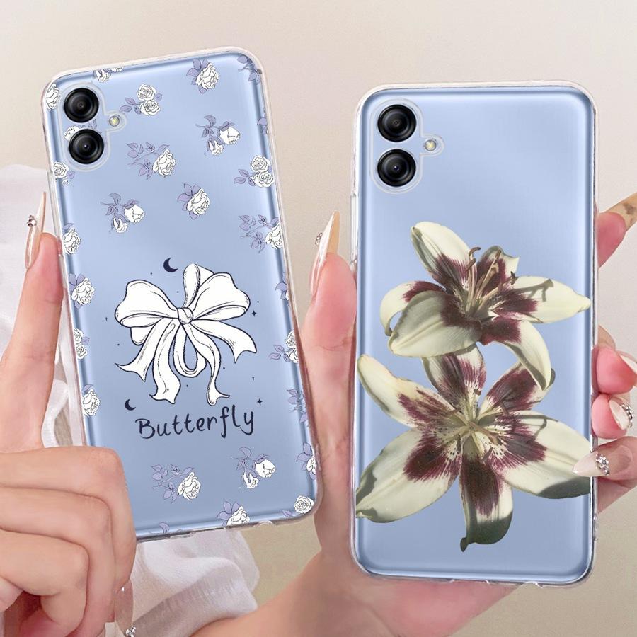 For Samsung Galaxy A04E Phone Case A042F Cover Fashion Simplicity transparent Soft Silicone Shell SamsungA04 A 04 E Funda
