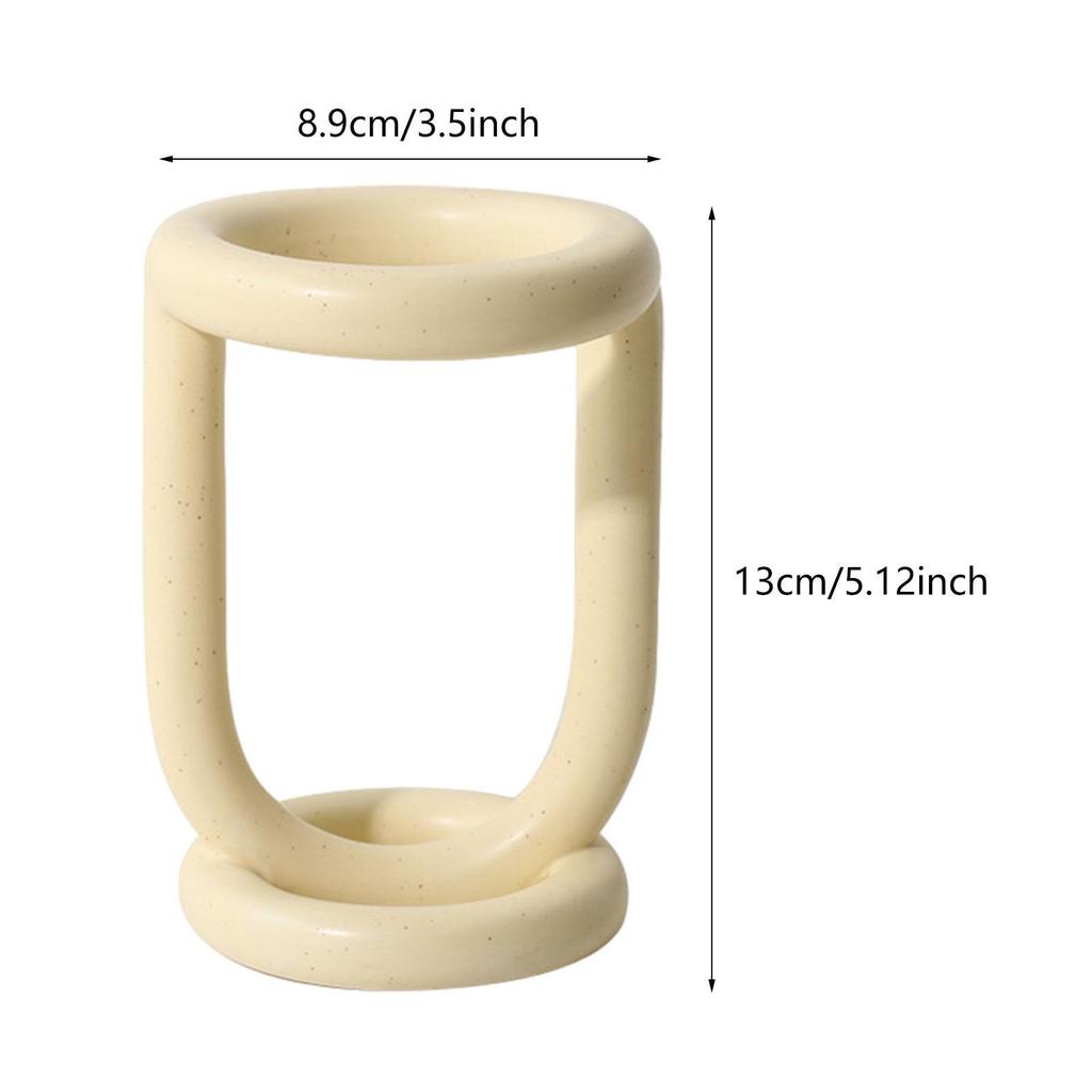 Toothbrush Holder Makeup Brush Storage Rack Modern Divided Toothpaste Holder Bathroom Accessories for Hotel Countertop Vanity
