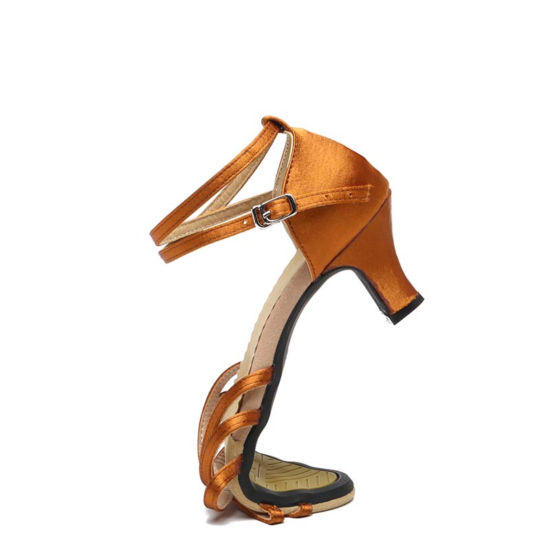 Mädchen Satin Latein Tanzschuhe Ballsaal Damen Tango Performance Schuhe 5CM/7CM