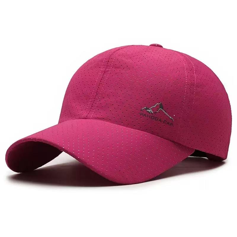 Quick-drying Perforated Baseball Cap Golf Cap Spring and Summer Thin Outdoor Sports Sunscreen Cap Men's and Women's Hats