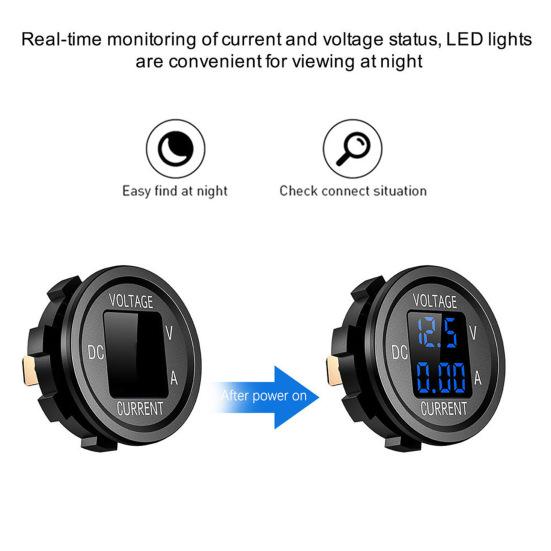 Excelent Tensiune Current Meter Aplicație largă Accesorii auto Protecție la scurtcircuit