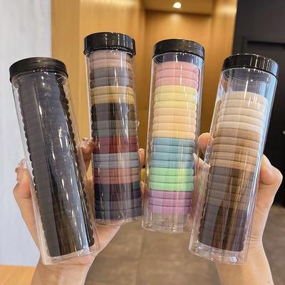20 Stück Hochelastisches Stirnband, Einfache und Elegante Pferdeschwanz Lederhülle, Gummiband, Haarschleife Kopfschmuck, Haargummi.