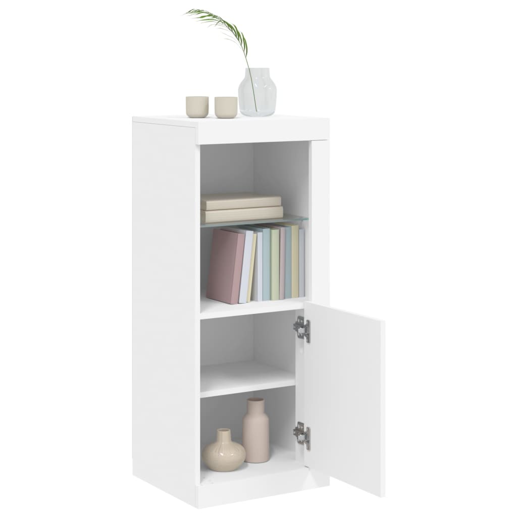 Vidaxl Szafka Z Oświetleniem Led, Biała, 41X37X100 Cm