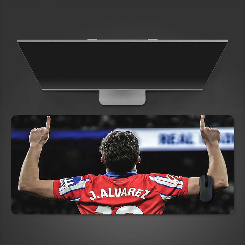 Julian Alvarez Mouse Pad, Large Gaming Desk Mat, Non-slip XXL Mousepad for Laptop & Tablet, Mini PC Playmat with Stitched Edges