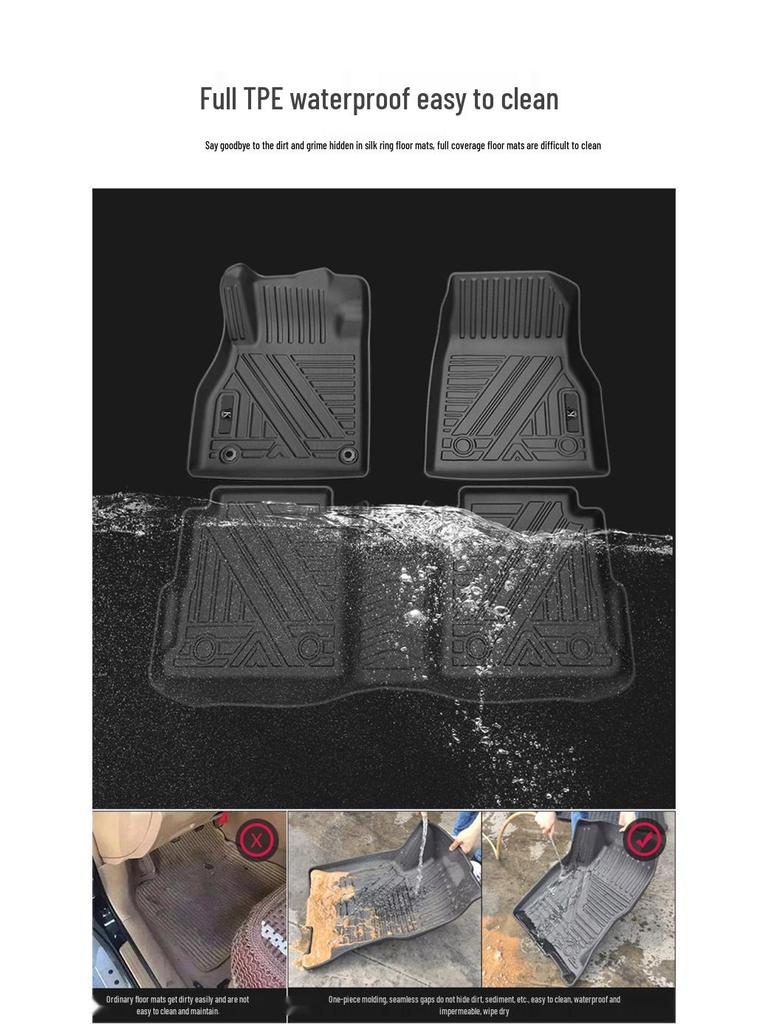 TPE Anti-Slip Eco-Friendly Trunk Mat for 2025 Toyota Grand Highlander & Sienna Galaxy.