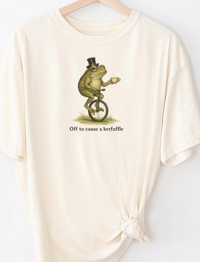 Смешная футболка с лягушкой для взрослых «Отправляюсь устраивать переполох» Футболка GrTshirt Унисекс Футболка XXXXL