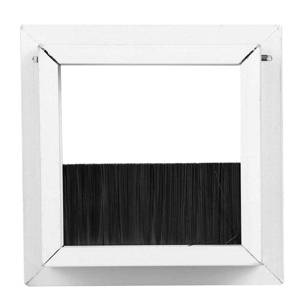 Square Aluminium Desk Computer Wire Cable Tidy Outlet Insert Hole Top Cover