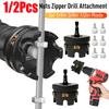 Metal Nut Zipper Drill Attachment for Fast Nut and Bolt Removal, Nut Remover Bolt Extractor Tool for Conduit Racks Socket Wrench