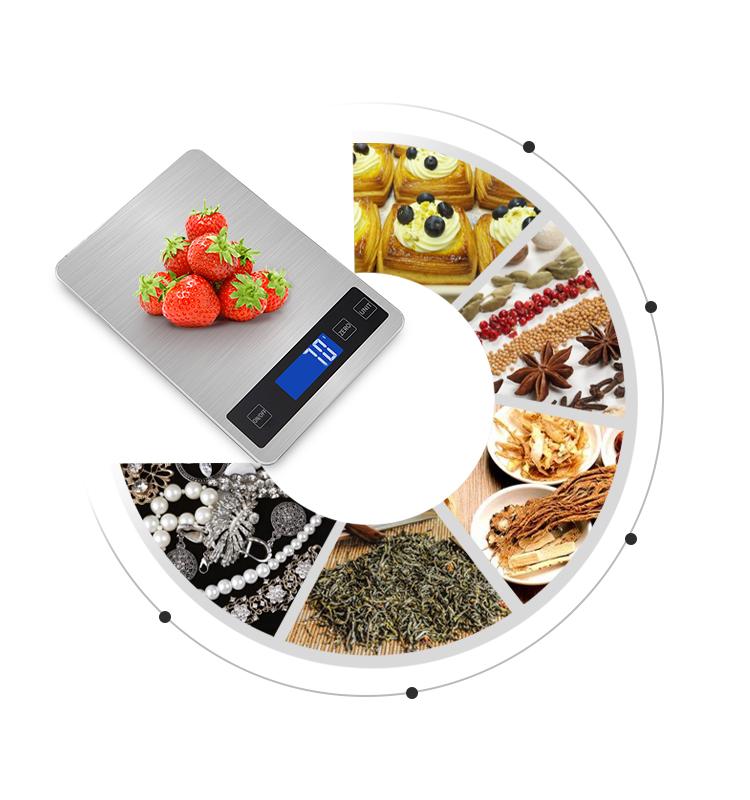 Rectangular Multifunction 5Kg/10Kg/15Kg*1G Precision Weight Balance Digital Kitchen Food Measuring Scale