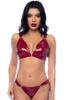 Two-Piece Set In Burgundy Vinyl Mal2763 Blwn