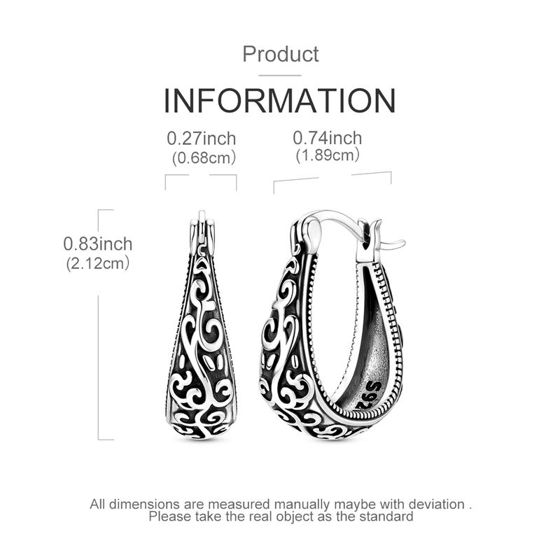 Women Earrings 925 Sterling Silver CZ Zircon Retro Curled Grass Patterned Water Droplets Sparkling Earring Wedding GiftsGood Product