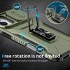 For iPhone 16 Case Camshield Kickstand TPU+PC Anti-Slip Phone Cover