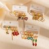 Stainless Steel Light Luxury Stud Earrings: Elegant Pastoral Style for Daily Wear