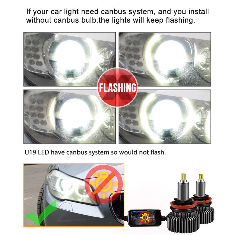 5000W 3D 360 H7 H4 Led Canbus Car Headlights Bulbs H9 H8 H11 H4 H1 HB3 9005 HB4 9006 9012 Automotive Fog Lights Turbo Mini Lamp