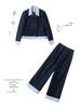 Spring 2025 Women's Fashionable Denim Jacket & Pants Two-Piece Set