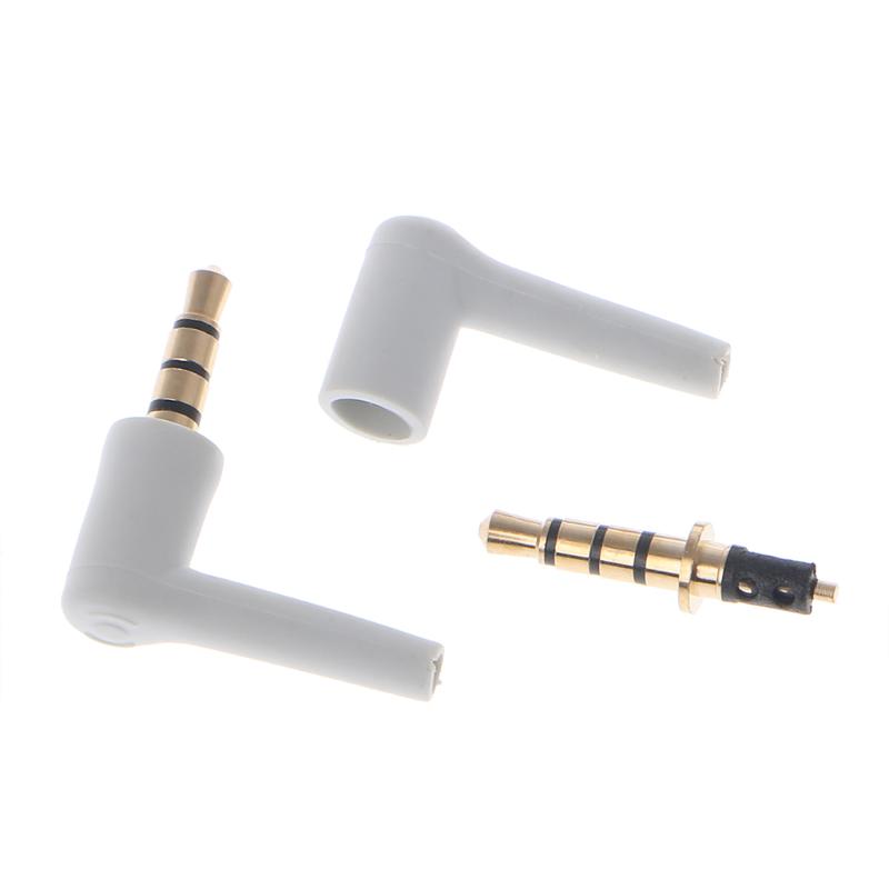 10 Pcs Gold 3 Pole /4pole 3.5mm 90 Degree Male Stereo Headphone Mini