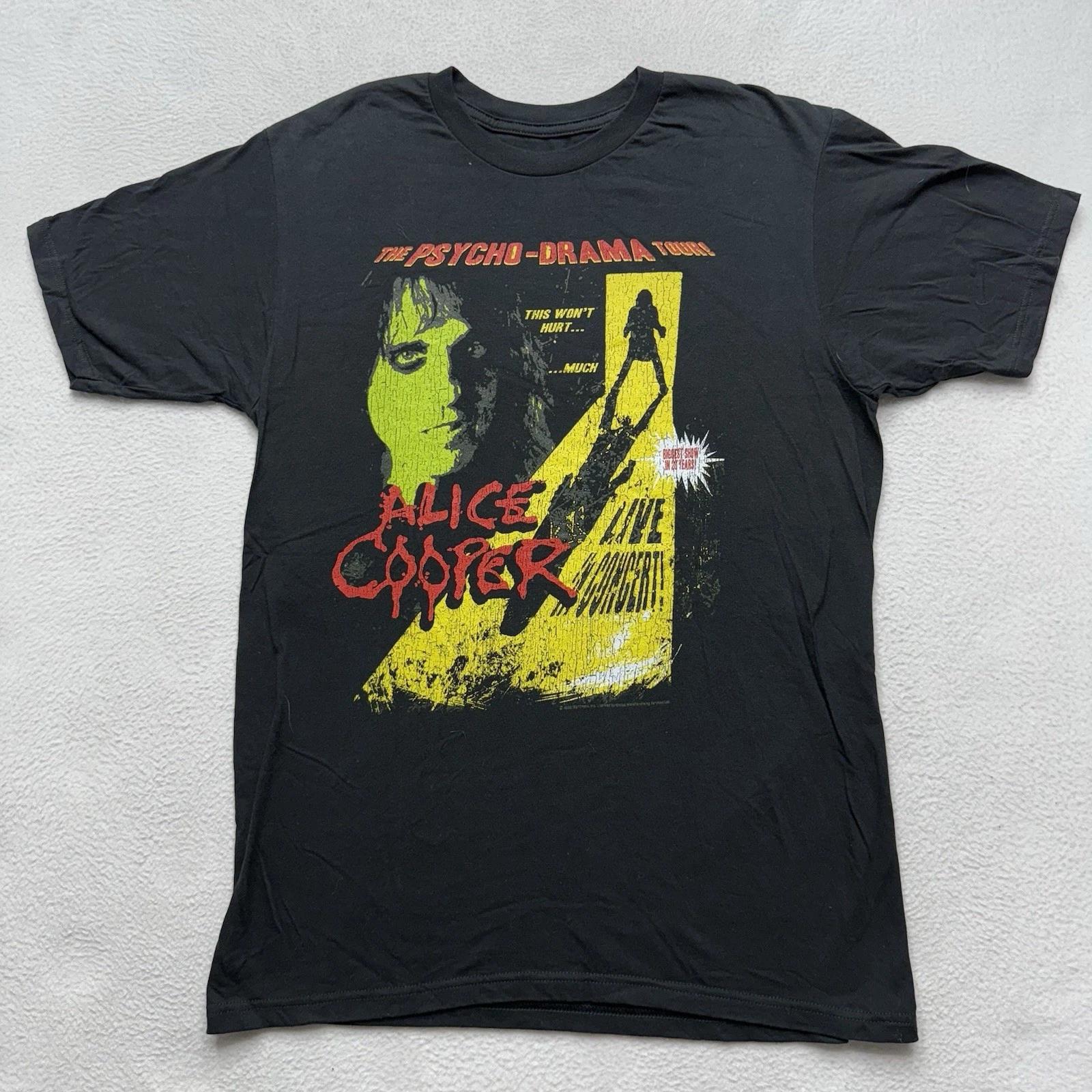 Футболка Alice Cooper The Pyscho-Drama Tour Мужская Размер Medium Стиль Y2K VTG Отличное состояние M