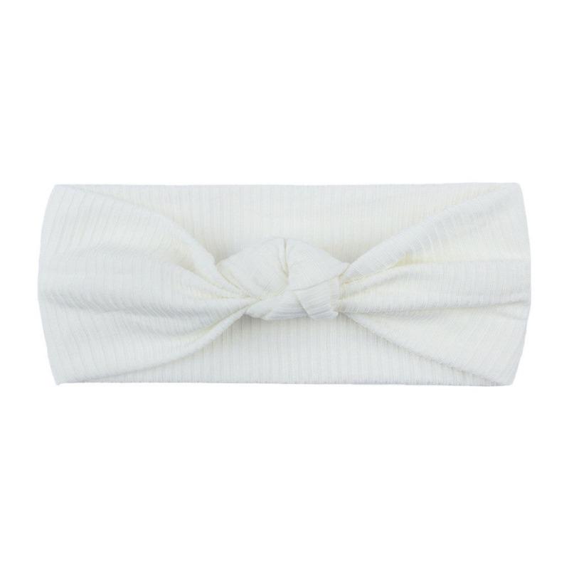 New baby headband headband, children's plain bow headscarf hair accessories, baby knotted headband.