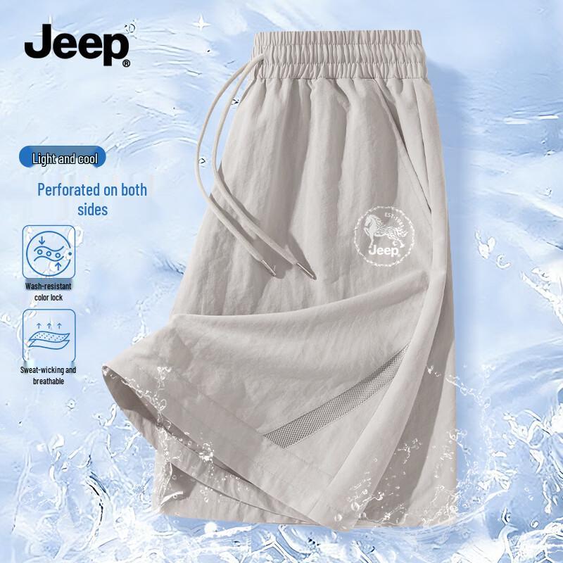 JEEP Men s Mesh Breathable Sports Shorts XL